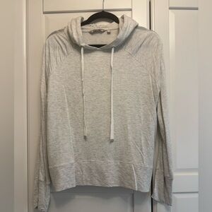 Athleta Light Gray Pullover Hoodie